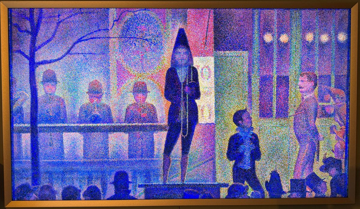 A selection of art on the 43-inch model of the Samsung Frame TV.
