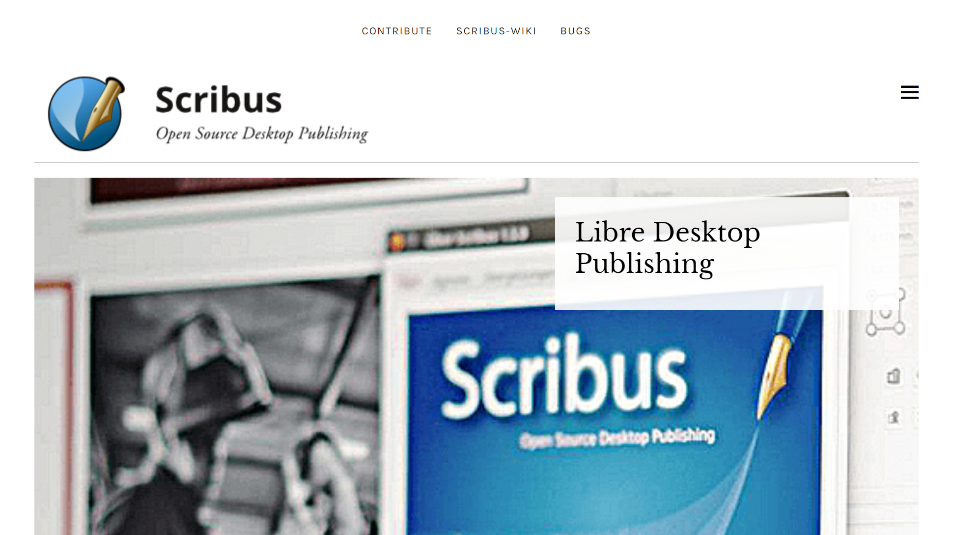 Tangkapan layar Perangkat Lunak Penerbitan Desktop Scribus