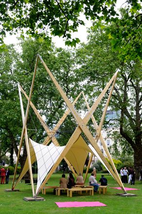 Hy-Pavilion was set up in Park 