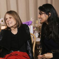 gloria steinem and Shilpa Yarlagadda at a shift event