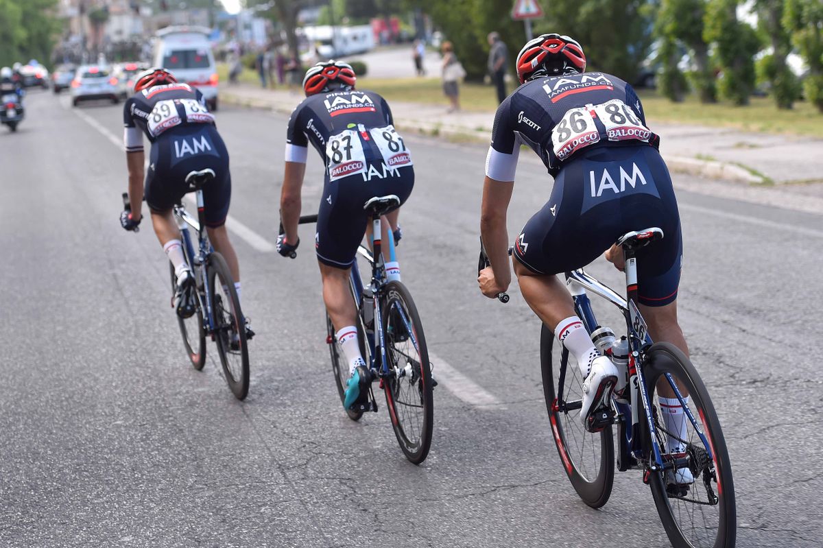 It was a bad day for IAM Cycling when Matteo Pelucchi abandoned
