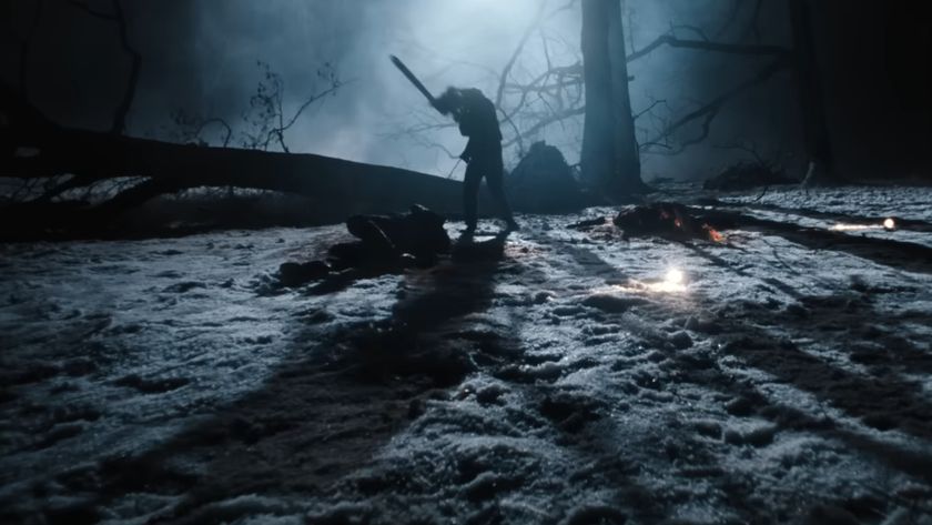 A figure in the woods in Monster: The Ed Gein Story