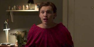 peter parker hyped up in spider-man homecoming