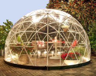 modern igloo-style garden room