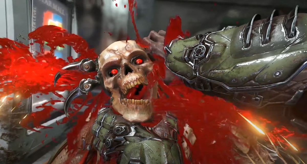 Doom skeleton with googly eyes