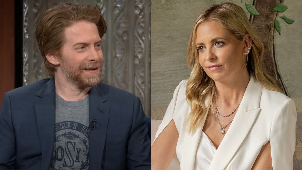 Seth Green on The Late Show with Stephen Colbert and Sarah Michelle Gellar in Do Revenge.