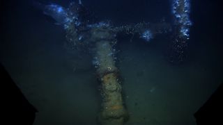 A bilge pump from an old shipwreck in the Gulf of Mexico.
