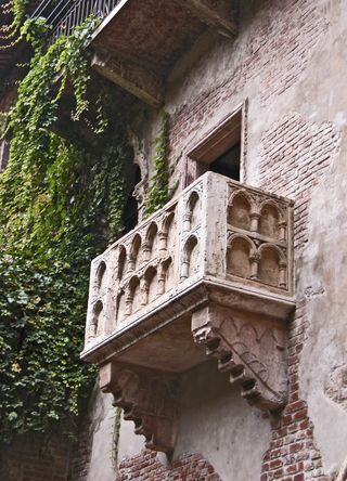 Juliet's balcony in Verona