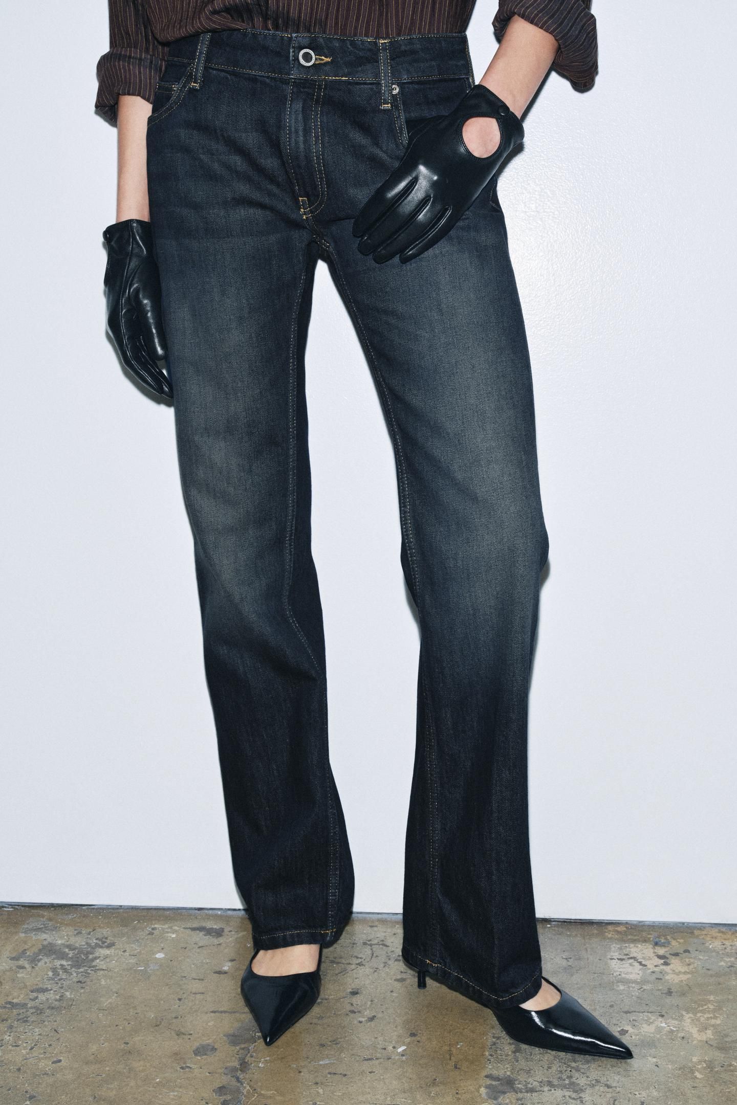 Zw Collection Low-Rise Straight Jeans