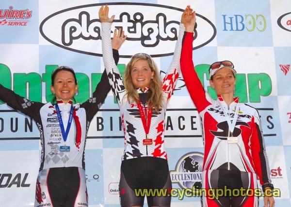 Elite women's podium