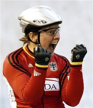 Christin Muche won the keirin title in 2006