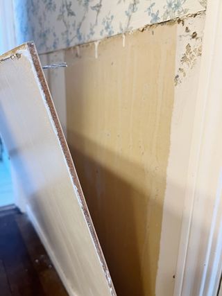 Removing white wall paneling DIY