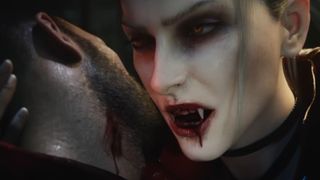 Vampire: The Masquerade - Bloodhunt trailer still - vampire after feeding