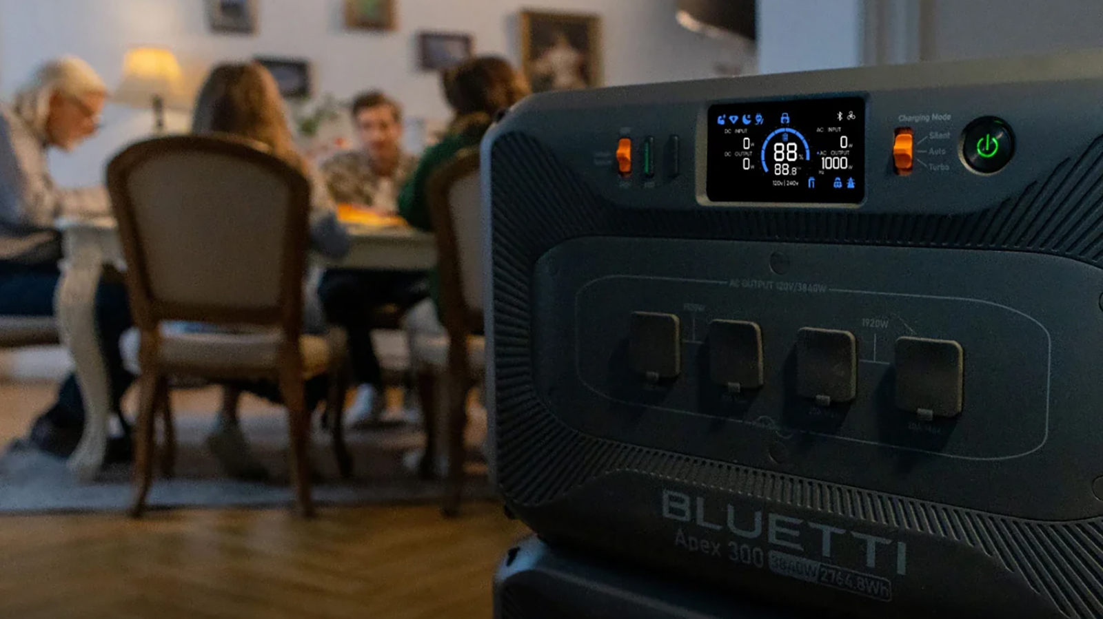 Bluetti Apex 300 power station in use