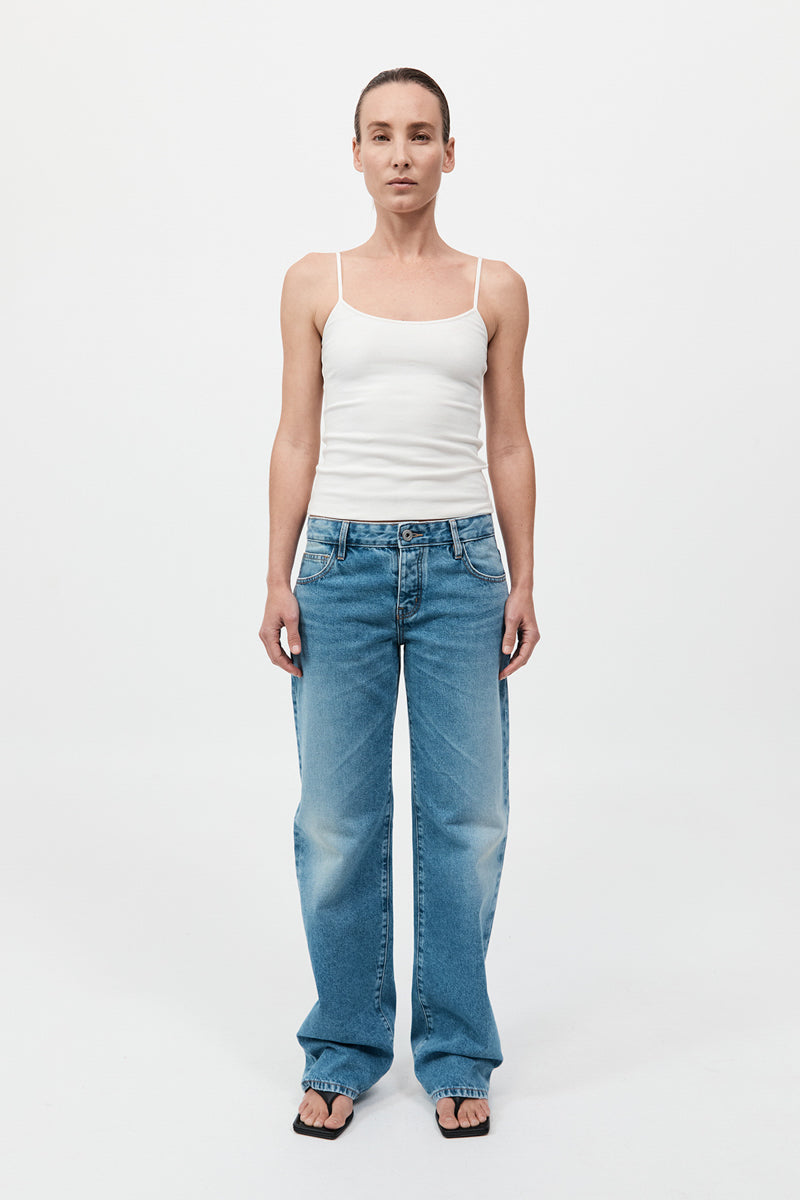 90s Low Rise Jeans - 90s Blue