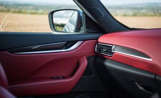 Red interior door & dashboard