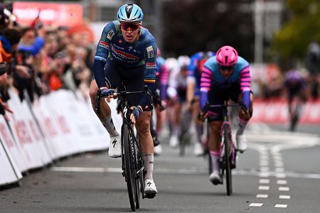 Tim Merlier (Soudal Quick-Step) wins stage 5 of the 2026 Eneco Tour in Arnhem, Netherlands. (Photo by Luc Claessen/Getty Images)