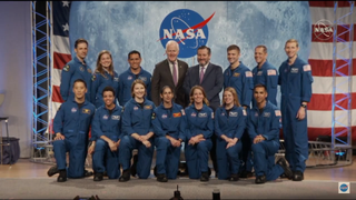 The first astronaut class to graduate under the Artemis project, graduated today (Jan. 10). They stand here with senators John Cornyn and Ted Cruz.