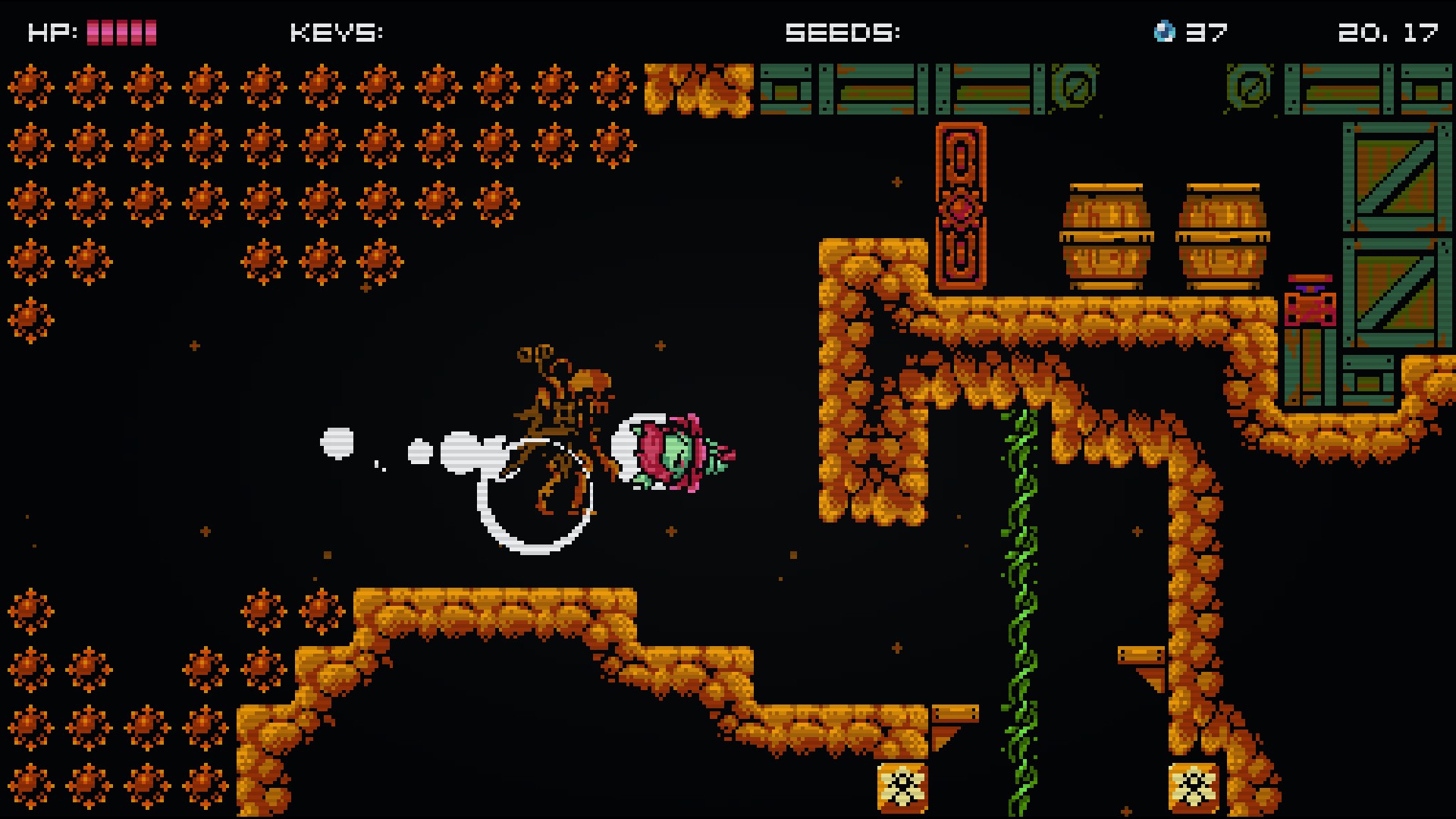 Blasting through spike floors and ceilings in Alruna: End of History