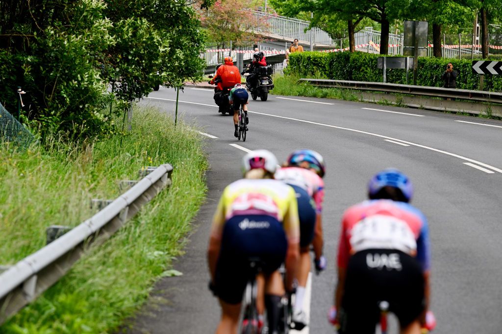 SAN SEBASTIAN SPAIN MAY 14 Marlen Reusser of Switzerland and Team SD Worx Green points jersey attacks during the 2nd Itzulia Women 2023 Stage 3 a 1148km stage from Donostia San Sebastian to Donostia San Sebastian UCIWWT on May 14 2023 in Donostia San Sebastian Spain Photo by Dario BelingheriGetty Images