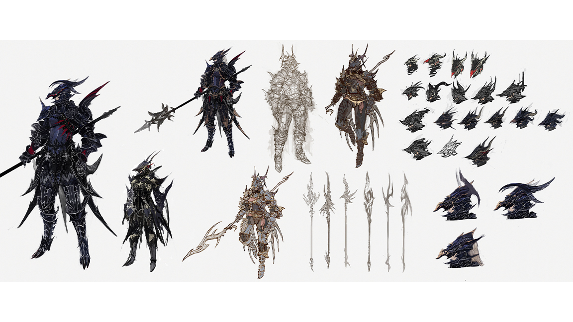 Dragon AF concept art from FF XIV