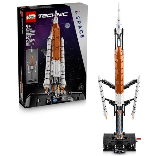 LEGO Technic NASA Artemis Space Launch System Rocket Building Toy for Boys & Girls - STEM Learning & Space Toy for Kids Ages 9+ w/3-Stage Launch Function - Birthday Idea - 42221