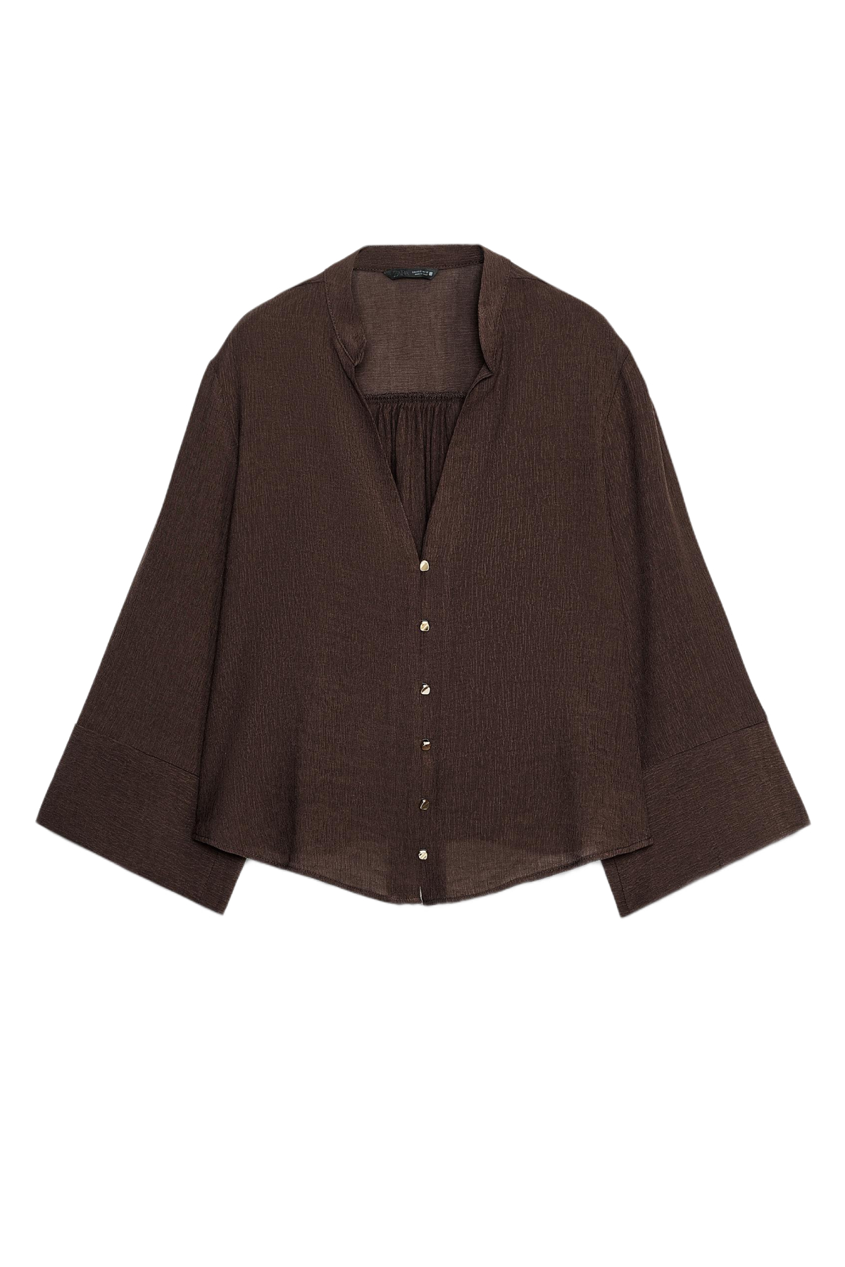 Zara Cotton Gauze Blouse