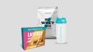 Myprotein products in Black Friday sale, protein bars, whey protein and shaker