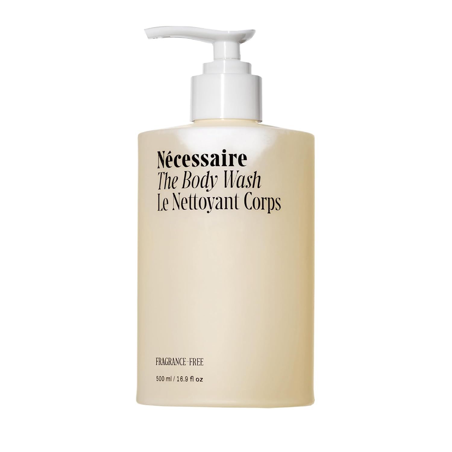 Nécessaire the Body Wash Fragrance-Free. Natural Body Wash for Women + Men. Barrier Cleanse. Multi-Ceramide Gel Cleanser, 16.9 Fl Oz.