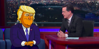 the late show stephen colbert animated donald trump