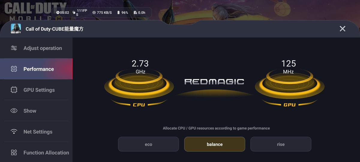 RedMagic 8 Pro Game Space screenshot