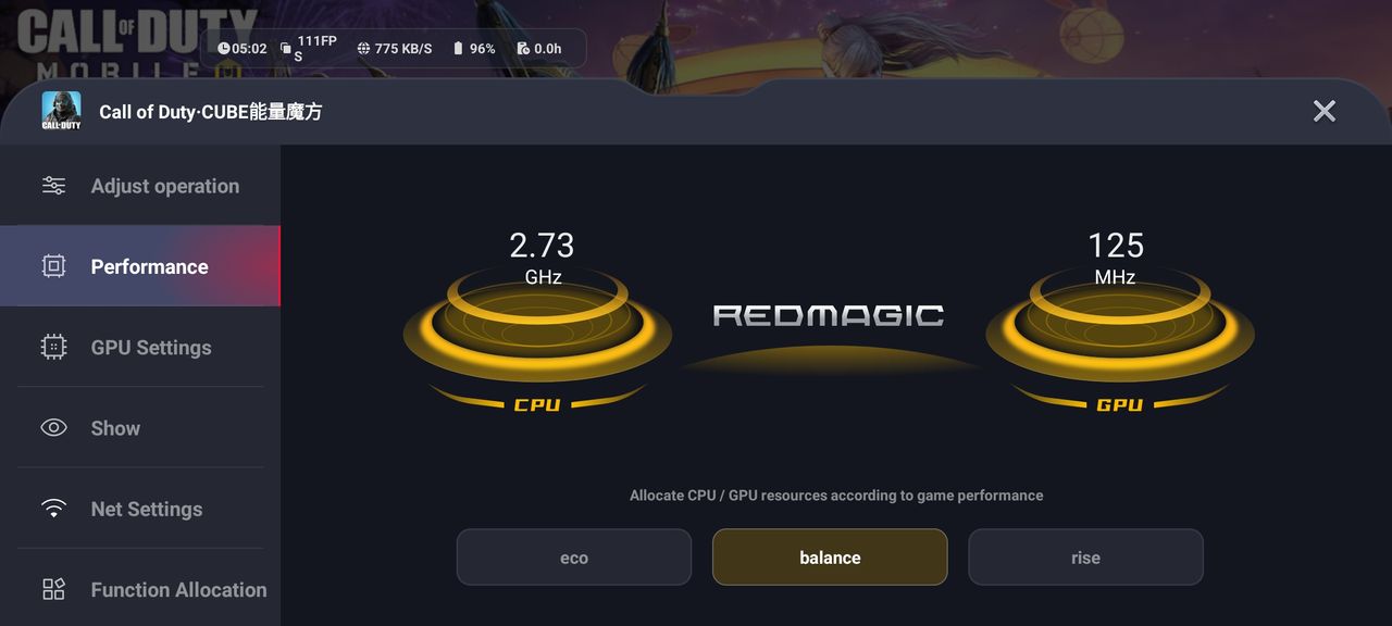 RedMagic 8 Pro Game Space screenshot
