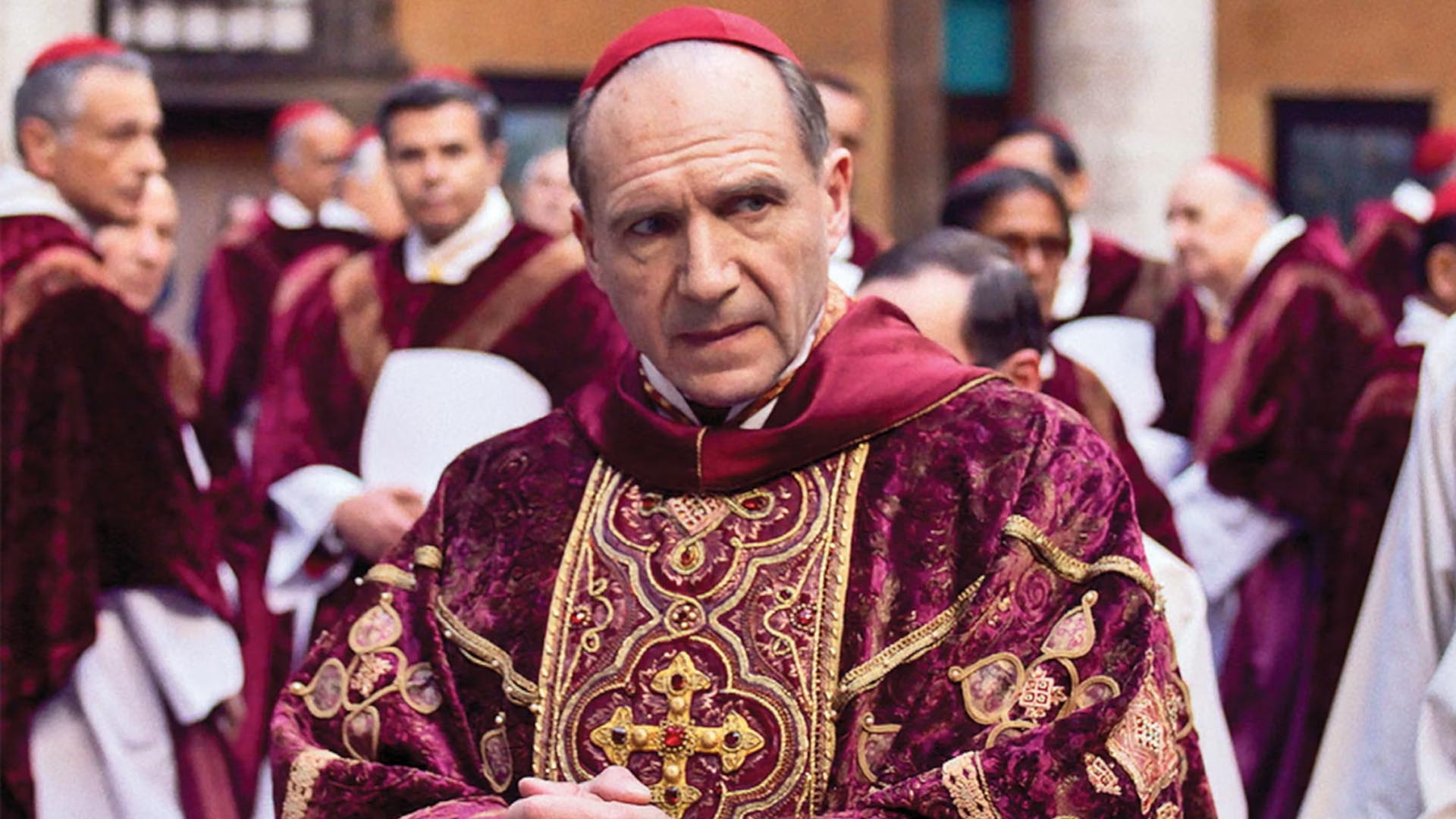 Ralph Fiennes in Conclave.