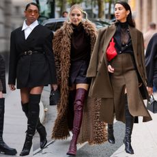 women wearing thigh-high boot outfits