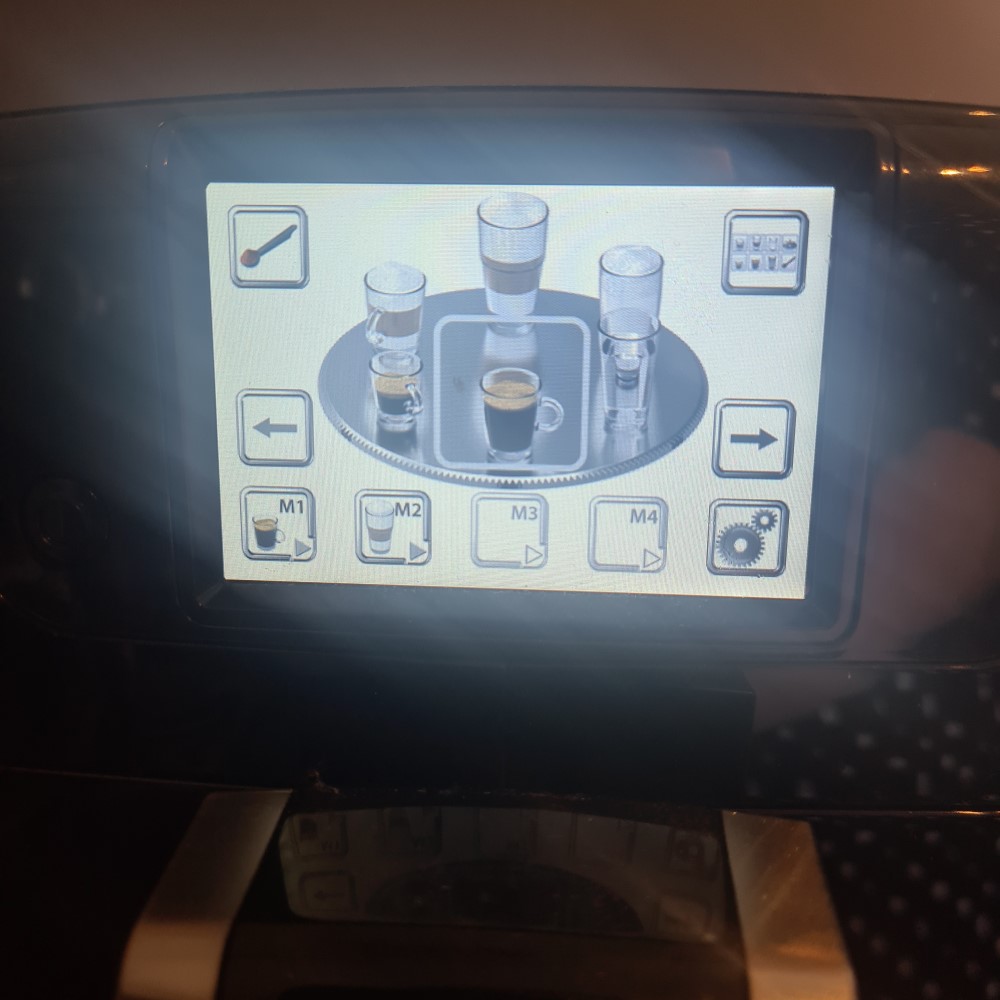 Cuisinart Veloce coffee machine digital menu