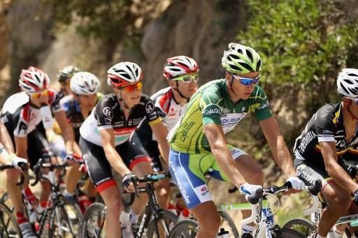 Peter Sagan in the green sprinter's jersey