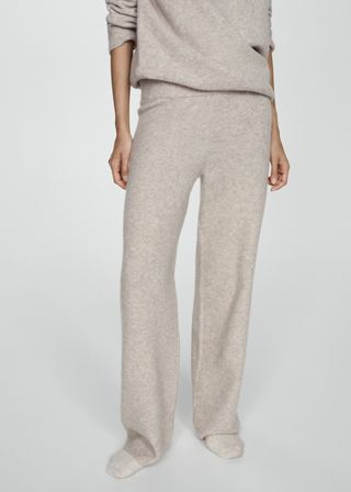 Straight Knitted Trousers - Women | Mango Usa