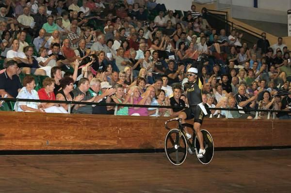 Azizulhasni Awang celebrates after one of his wins.