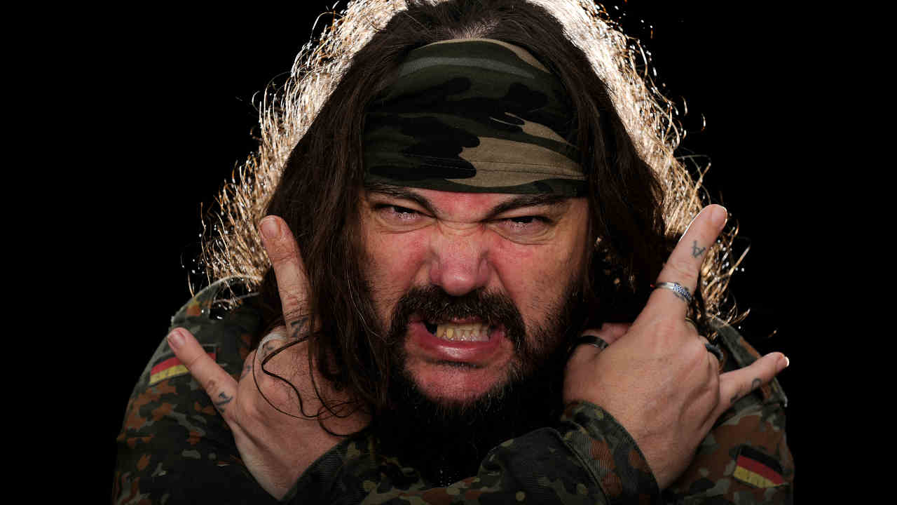 Max Cavalera posing for a photograph