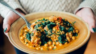 chickpea and spinach curry