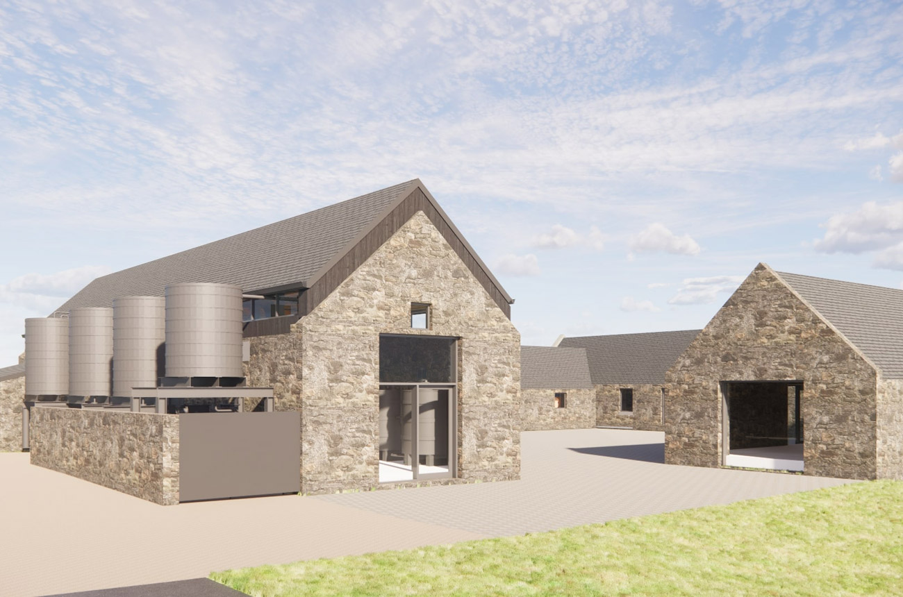 Whisky distillery buildings