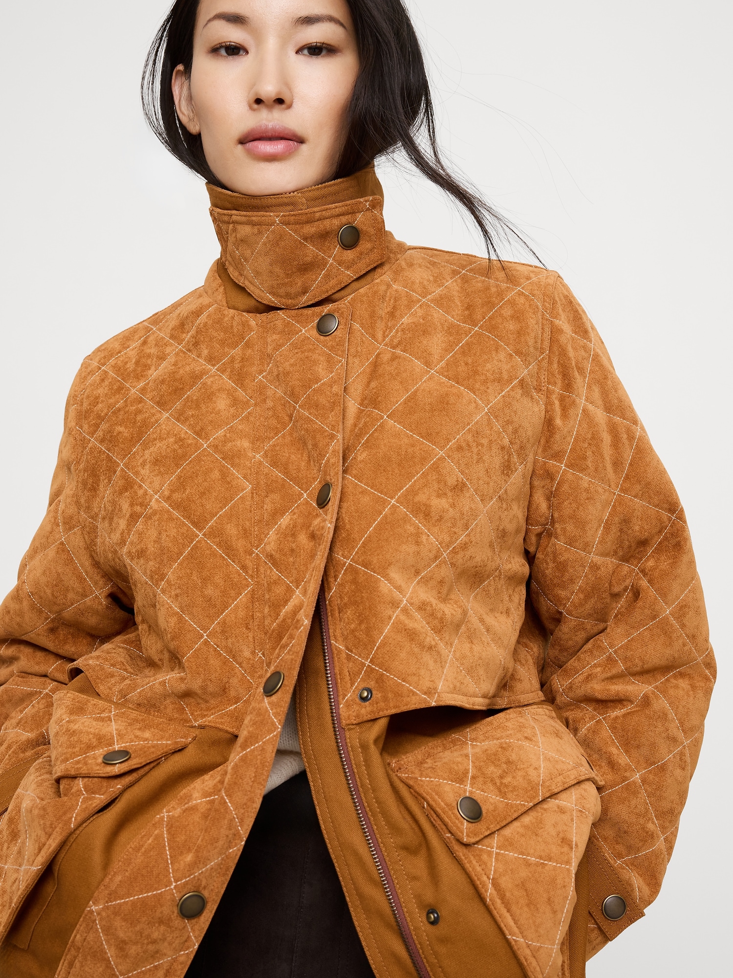 Quilted Chenille &amp;amp; Canvas Field Jacket