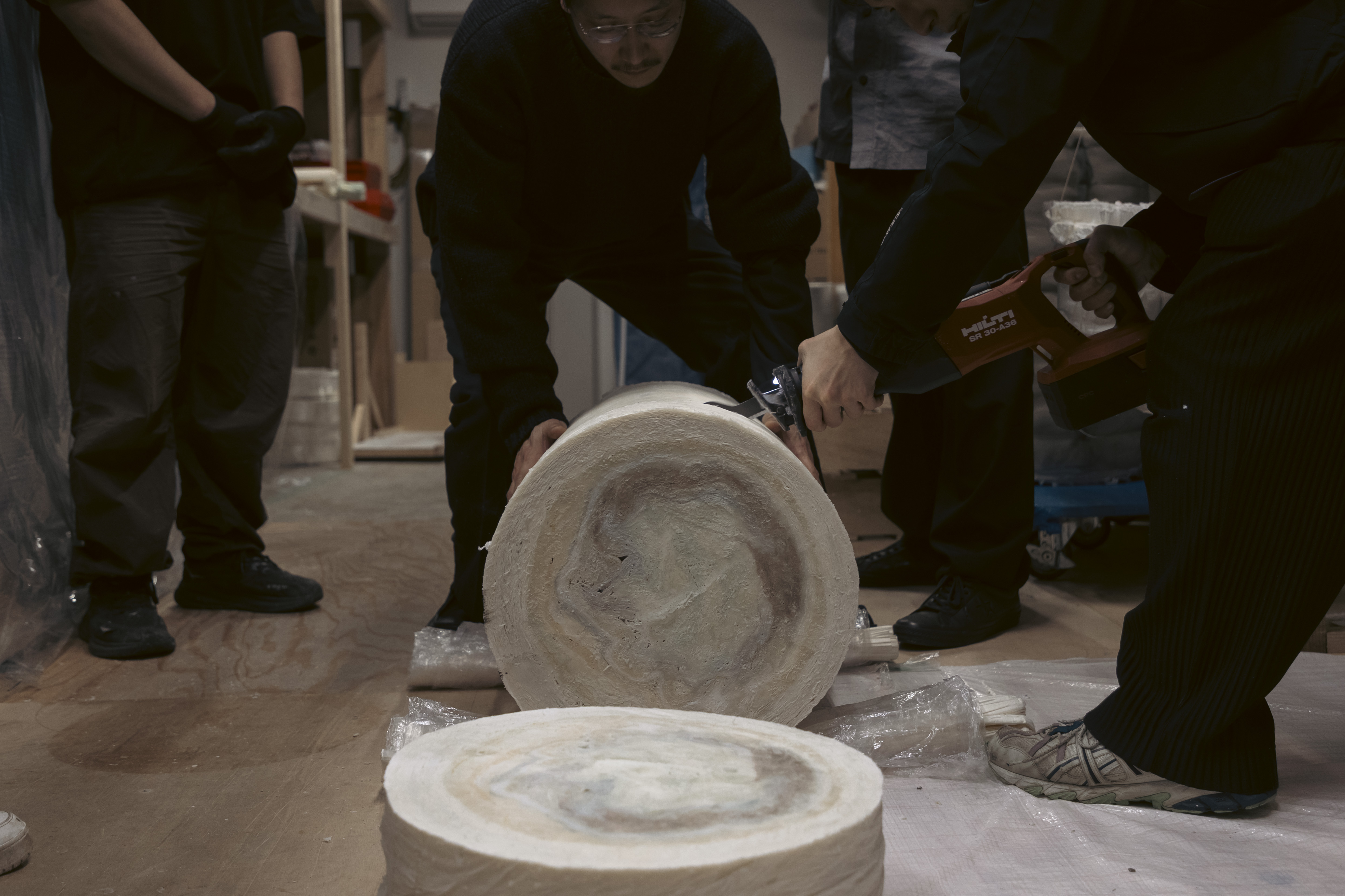 Issey Miyake making process for paper installation for Milan Design Week 2026