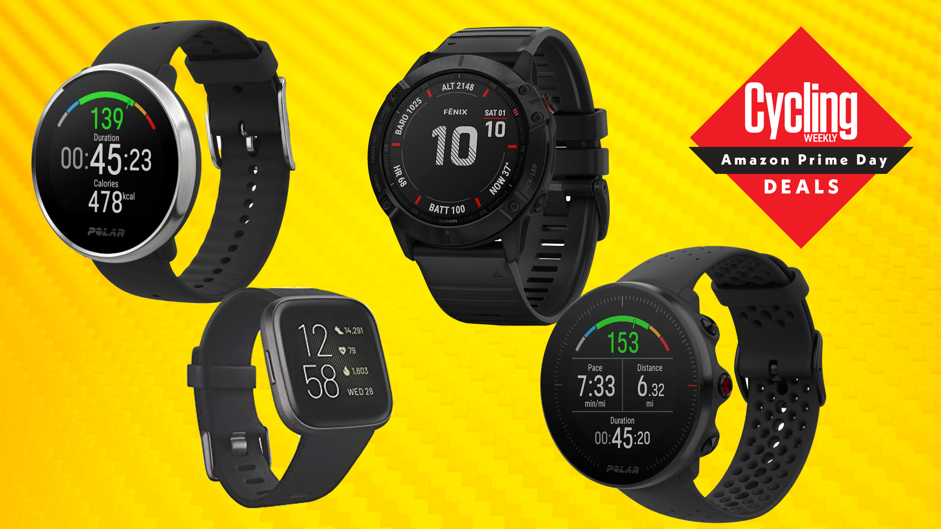 Amazon Prime Day Best Deals On Wearables GPS Smart Watches Cycling