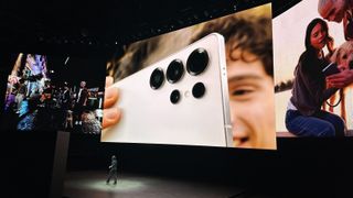 The new Samsung Galaxy S25 Ultra camera lenses at Samsung Unpacked 2025