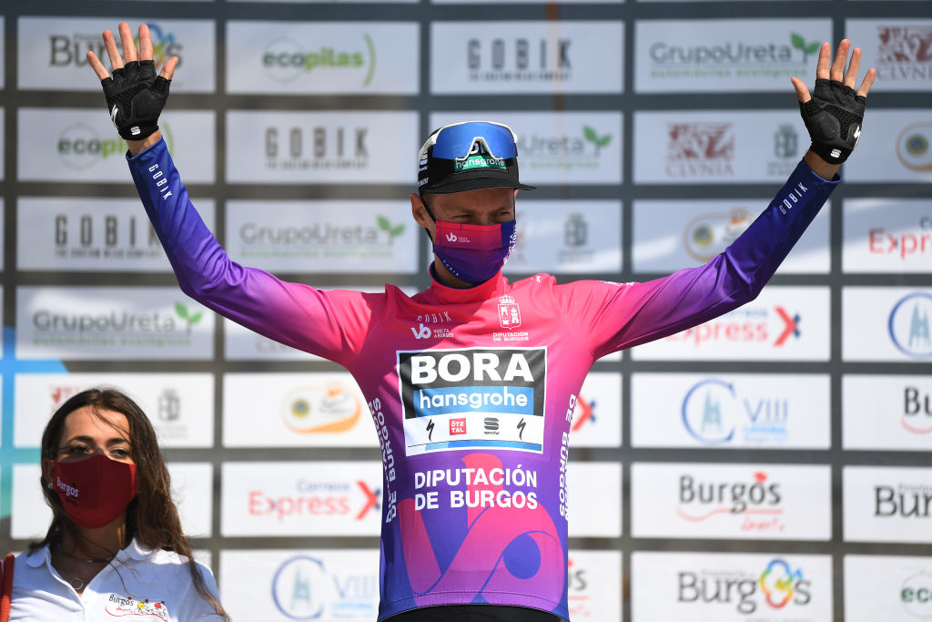 Felix Großschartner took the first leader's jersey at the 2020 Vuelta a Burgos