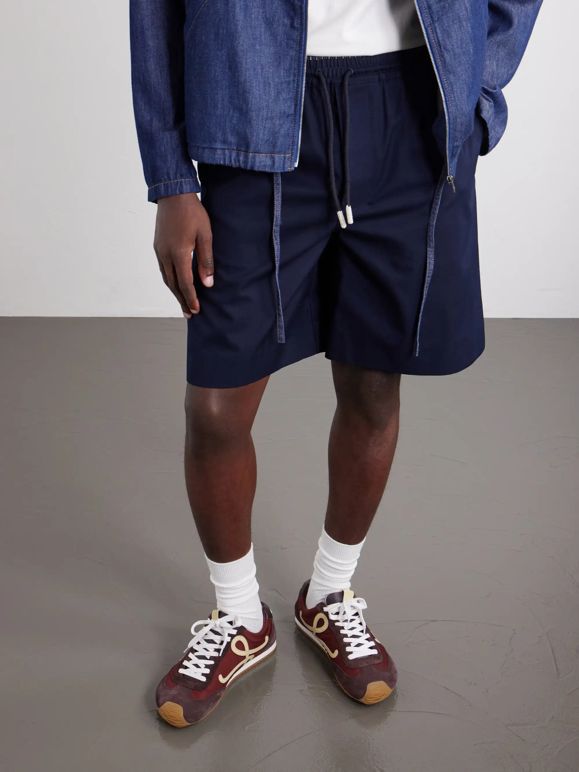 Loewe, Ballet Runner 2.0 Suede-Trimmed Sneakers