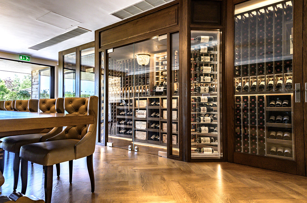Sorrells wine cellars in meeting room
