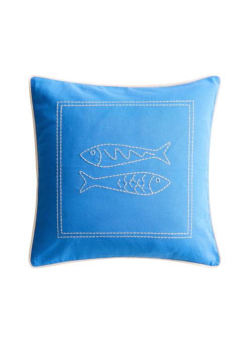 Embroidered-Motif Cushion Cover