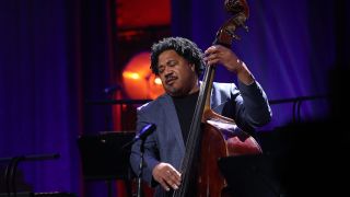 James Genus performs during the International Jazz Day 2019 All-Star Global Concert at Hamer Hall on April 30, 2019 in Melbourne, Australia.